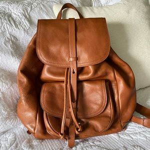 Madewell leather backpack